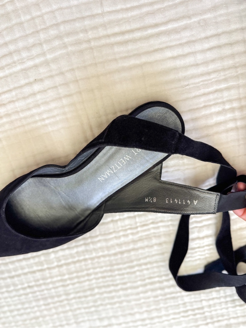 Stuart Wietzman Supersonic Suede Lace Up Flats size 8.5 - Picture 4 of 7